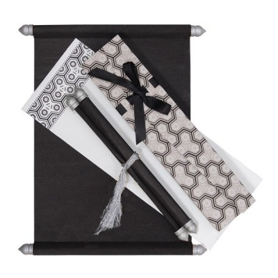 BLACK WOOLY WEDDING CARD : SC-5014G - 123WeddingCards