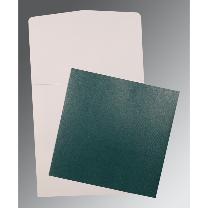 GREEN SHIMMERY PERSONAL CARDS : P-0019 - 123WeddingCards