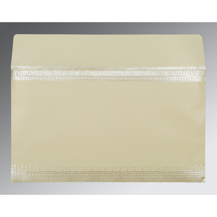 OFF-WHITE MATTE FOIL STAMPED WEDDING INVITATION : IN-1338 - 123WeddingCards