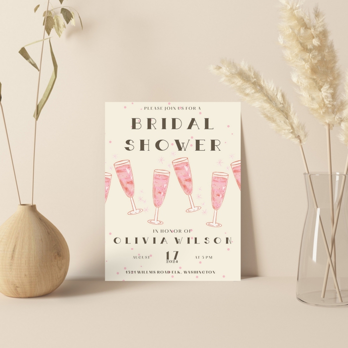 IVORY MATTE WEDDING INVITATION : RETRO-AURA - 123WeddingCards