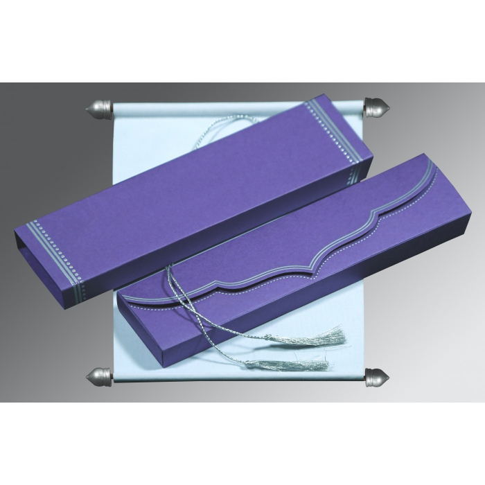 WHITE VELVET WEDDING INVITATION : SC-5011A - 123WeddingCards