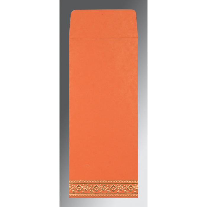 SALMON WOOLY SCREEN PRINTED WEDDING INVITATION : IN-8220N - 123WeddingCards