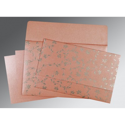 PINK SHIMMERY SCREEN PRINTED WEDDING INVITATION : IN-8226B - 123WeddingCards