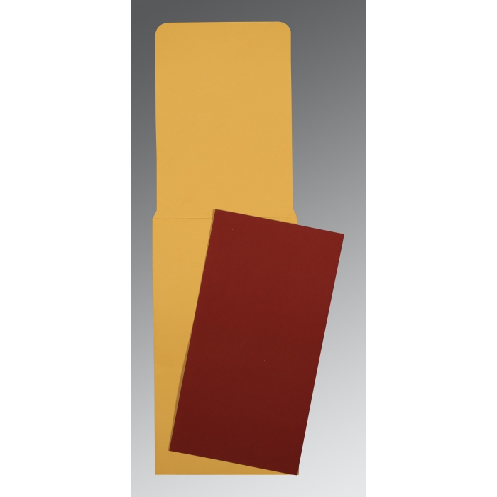 MAROON MATTE PERSONAL INVITATIONS : P-0041 - 123WeddingCards
