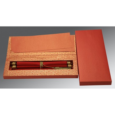 RED VELVET WEDDING CARD : SC-5009B - 123WeddingCards