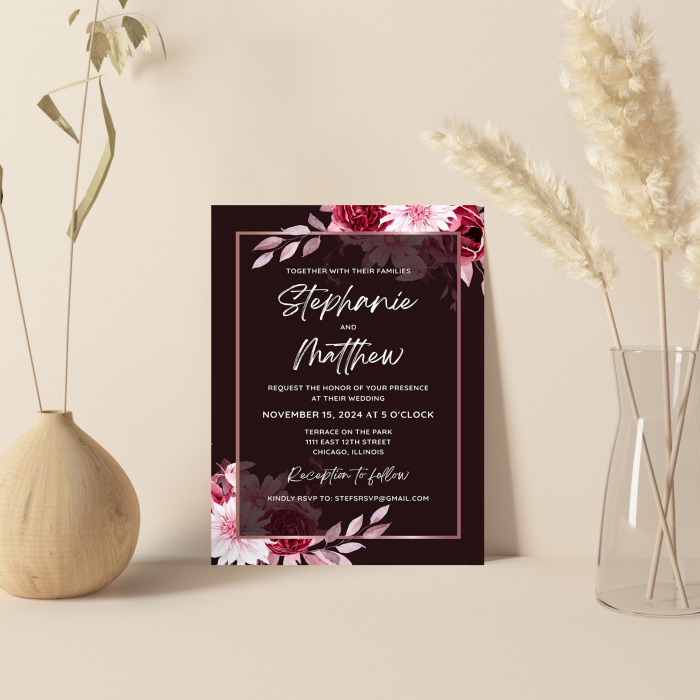 WHITE MATTE WEDDING INVITATION : VELVET-TOUCH - 123WeddingCards