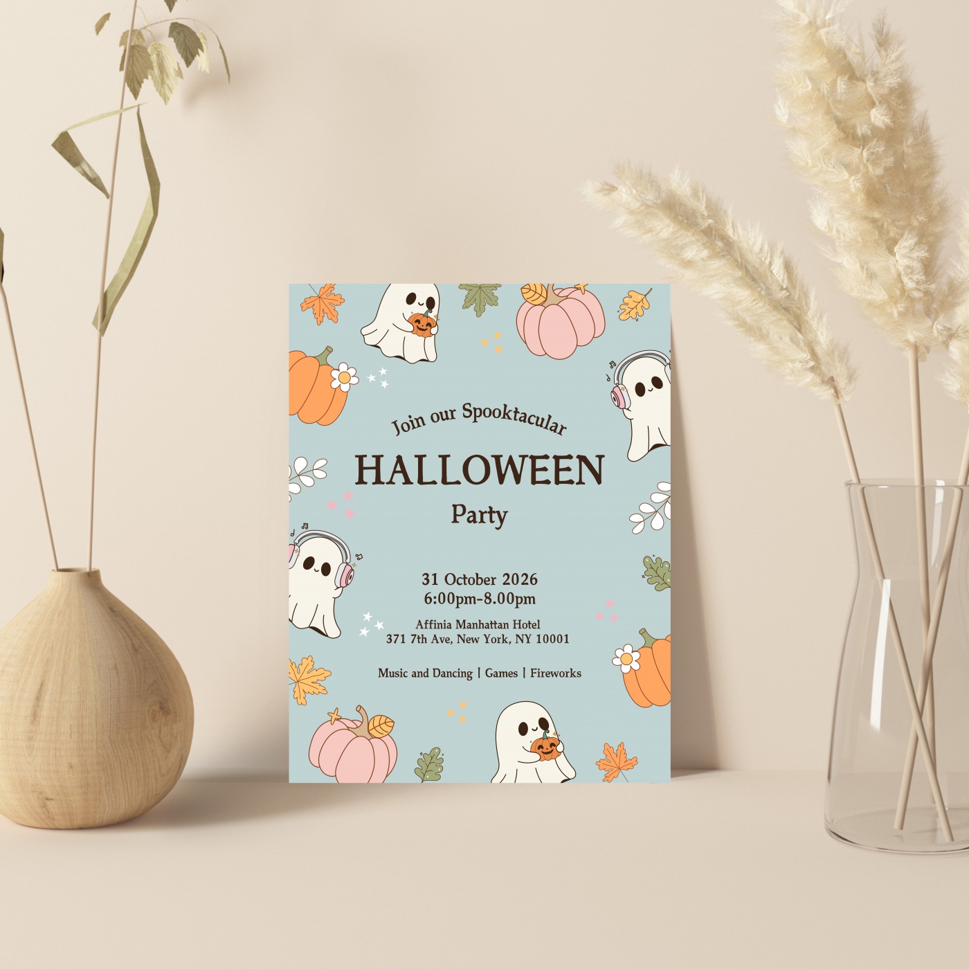 WHITE MATTE WEDDING INVITATION : LITTLE-GHOSTS - 123WeddingCards WHITE MATTE WEDDING INVITATION : LITTLE-GHOSTS - 123WeddingCards