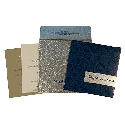 Blue Shimmery Paisley Themed Blue Shimmery Paisley Themed