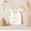 IVORY MATTE WEDDING INVITATION : RUSTIC-ARCH - 123WeddingCards